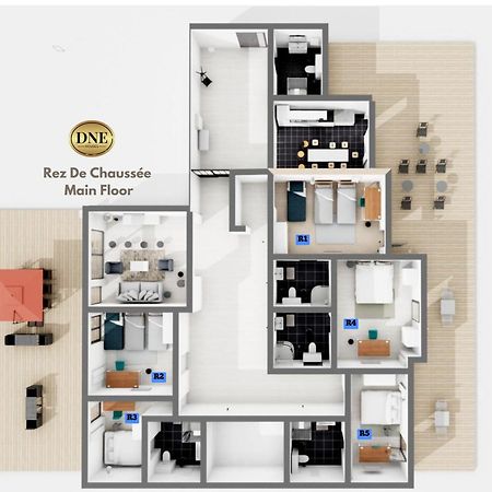 D&E - Paris-Disney - Holidays Apartment - Appartement De Vacances - 5 Chambres- 5 Sdb - 5 Bedrooms - 5 Bathrooms - Netflix シャン・シュル・マルヌ エクステリア 写真